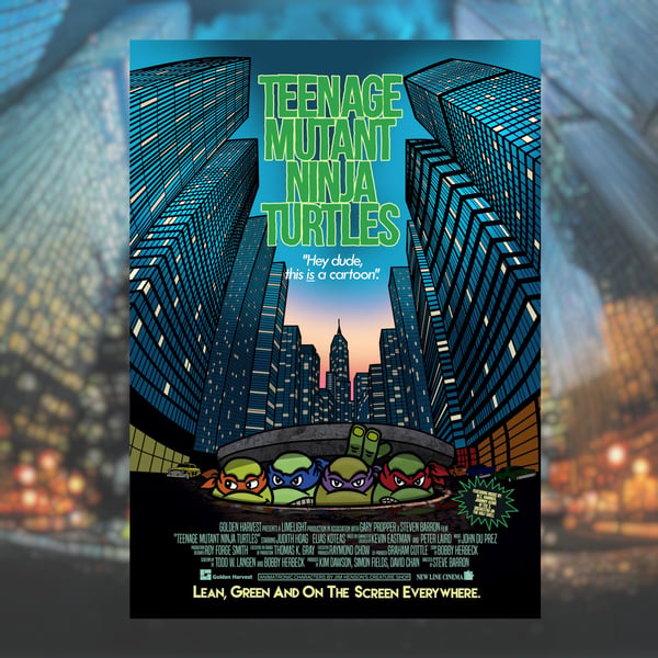 Teenage Mutant Ninja Turtles Mash-Up Movie Poster