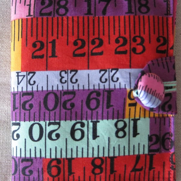 Tape Measure Fabric Needle Case (Buy the set - see description)