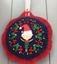 Hand Embroidered Christmas Elf Decoration  - Image 2