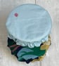 Extra small bowl covers for dips. Set of two in blues