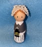Florence Nightingale Handpainted Wooden Peg Doll - inspirational women