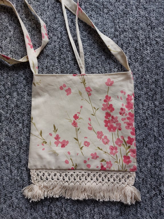 Boho style festival cross body bag 