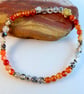 Carnelian And Dragon Vein Agate Bracelet - Handmade In Devon - Free UK P&P - Image 4
