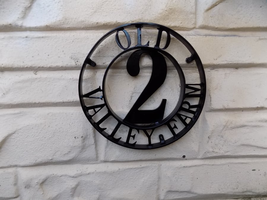 Address Sign......................Wrought Iron (Forged Steel) UK FREE POST!