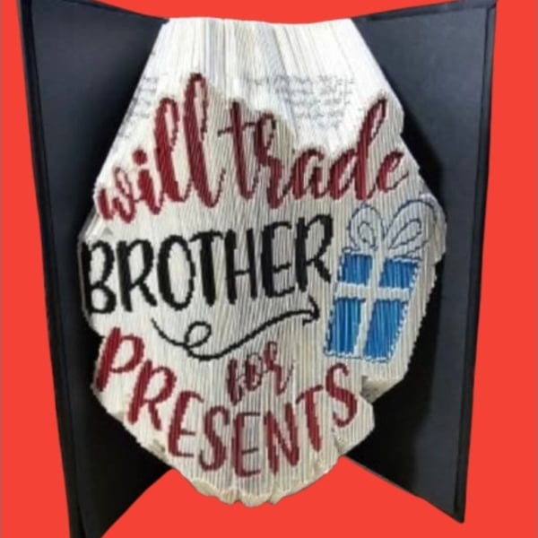 Will Trade for (NAME) Presents book fold