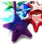 Star Fused Glass Hanging Decoration 8cm Dichroic decoration - Image 7