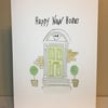 New Home Greetings Card, New Home Keepsake, Hand Painted Card, New House