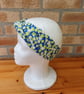  Headband green blue floral viscose jersey twist front turban hair accessories  - Image 2