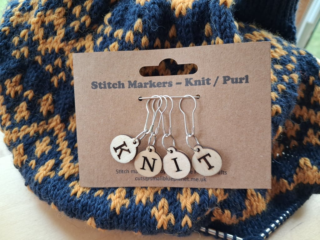 Knit and Purl Stitch Markers
