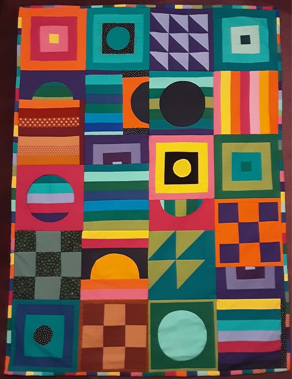 Patchwork Quilt Lap Quilt Throw