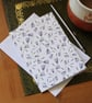 Single Harebell Pattern Greetings Card - A6 Size