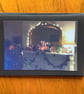 Handmade original photo card of Halloween scene 'Home'