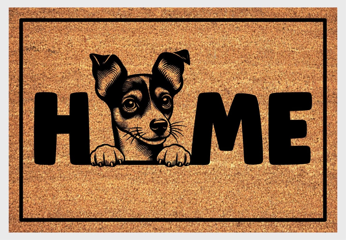 Toy Fox Terrier Home Door Mat No.2 - Toy Fox Terrier Welcome Mat - 3 Sizes