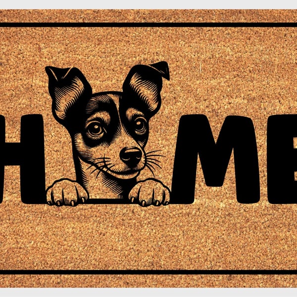 Toy Fox Terrier Home Door Mat No.2 - Toy Fox Terrier Welcome Mat - 3 Sizes