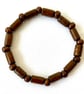 Wooden elastic bracelet - stretch bracelet