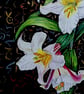 White Lilly  Botanical Watercolour Original Painting - Image 3