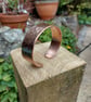 Handcrafted Copper bangle with a hammered finish 