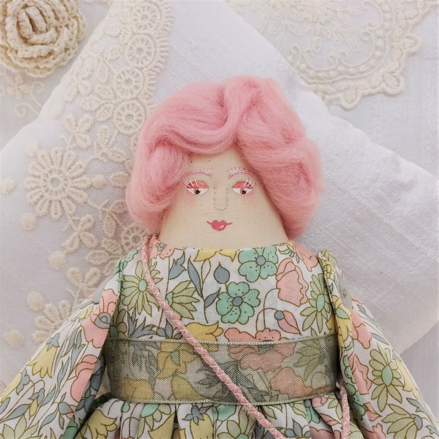 Milly, A HandMade Folk Art Rag Doll