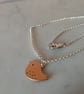 ROSE GOLD SPARROW AND SILVER CHAIN NECKLACE -BIRD -CHRISTMAS - FREE UK POSTAGE - Image 6
