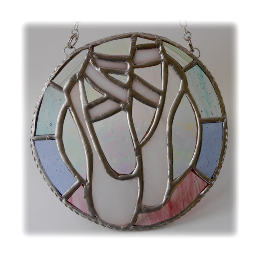 Ballet Shoes Suncatcher Stained Glass Pastel 005