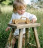 Wooden Toy Car - Retro Racing Car - Traditional Wooden Toddler Toys - Auto Toys - Image 1