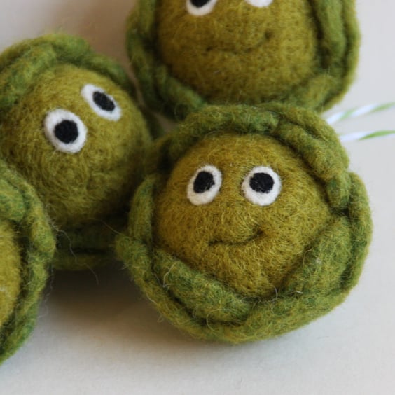 SALE! Sproutastic! Needle felted sprout decoration 