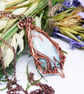 Elven Style Copper Necklace With Larimar