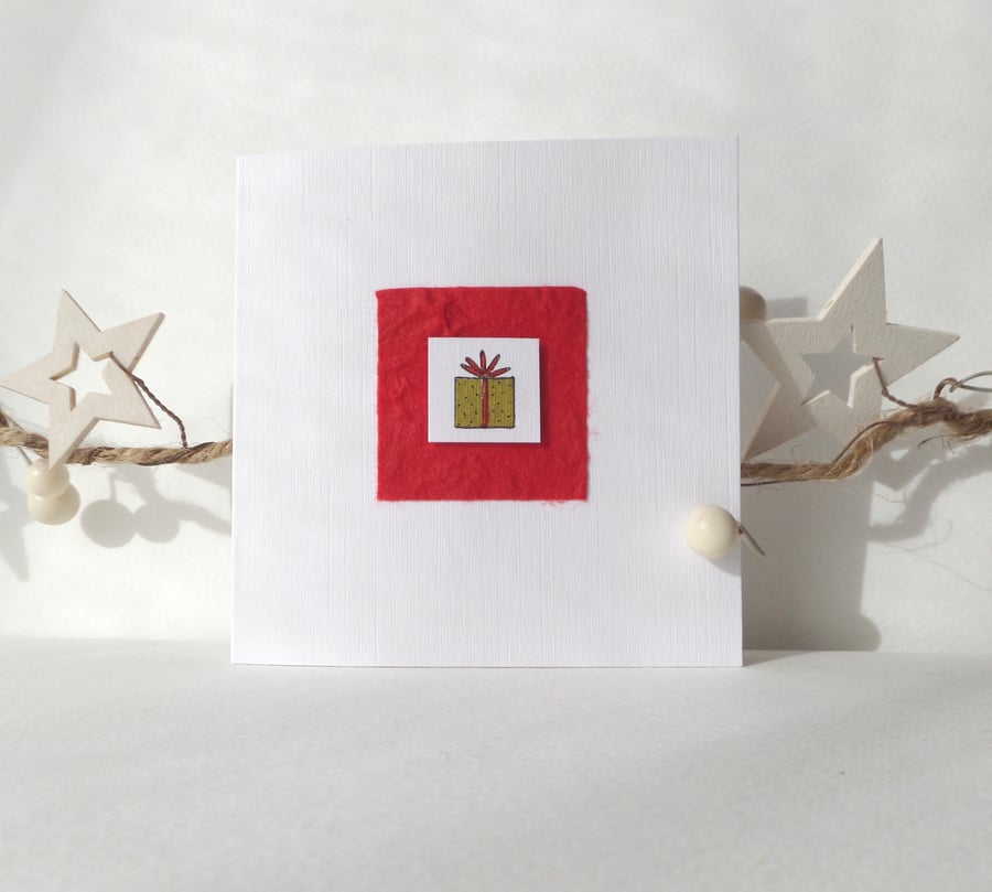 Small Handmade Christmas cards - Presents
