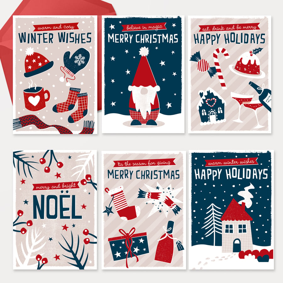 Christmas card multipack - Scandinavian Christmas - Hygge