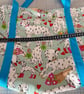 Handmade fully lined pale green damatians cotton tote bag with pockets - Image 5