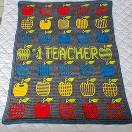 Teacher crochet blanket