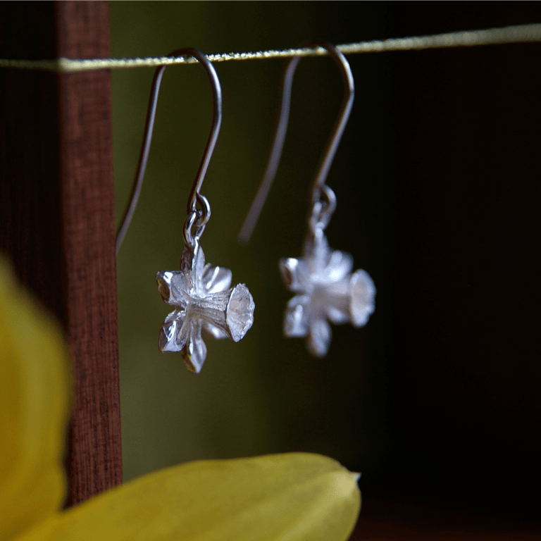 Daffodil Flower Earrings - Spring Jewellery - Welsh Gift
