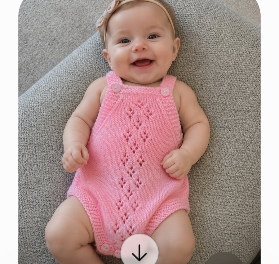 Hand knitted baby girl i