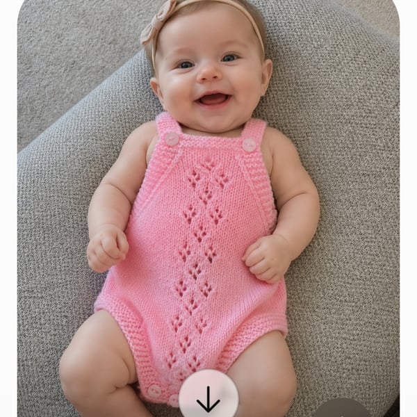 Hand knitted baby girl i
