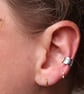 Engraved Viking Runes Silver Ear Cuff Choose 5 Runes for your Custom Earring - Image 5