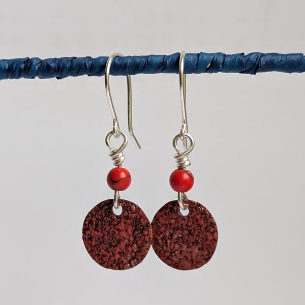 Red Jasper copper rounds