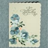 hand painted floral sympathy card ( ref F 440)