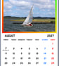 2027 Calendar Sailing Boats A4 Size Wall Hanging  - Image 3