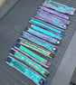 Boho Denim mermaid  sequin  bracelet cuff  - Image 2