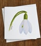 Snowdrop Blank Floral Card - Image 2