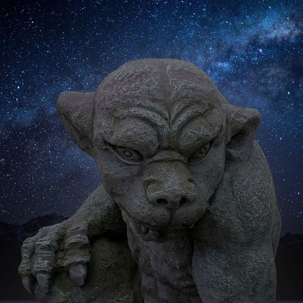 Gargoyle love me print