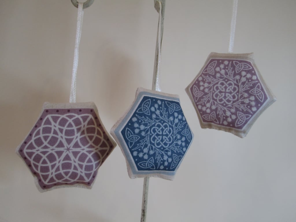 Set of three Celtic themed Lavender Bag