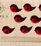 Felt robin die cut shapes - Image 1