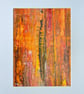 Desert Abstract Acrylic Painting on Paper - Image 1