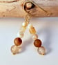 Brown Agate And Shell Earrings - Handmade In Devon - Image 5