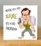 Personalised Bruce Birthday Card, Die Hard Inspired, Movie Fan, Funny, Dad, Mum,