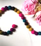 Felt Ball Garland, Jewel Colours, Eclectic Bohemian Interiors. - Image 6