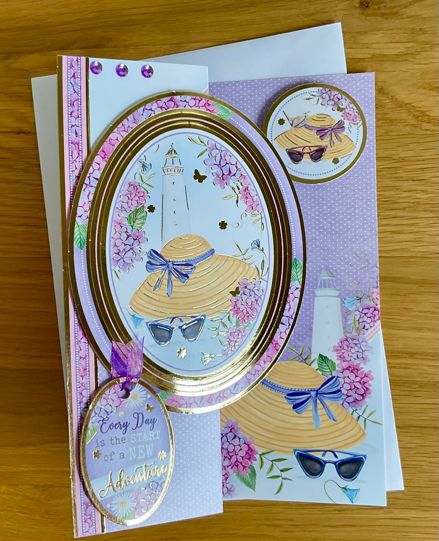 Card. Luxury 3D card for a special occasion such as a birthday or retirement