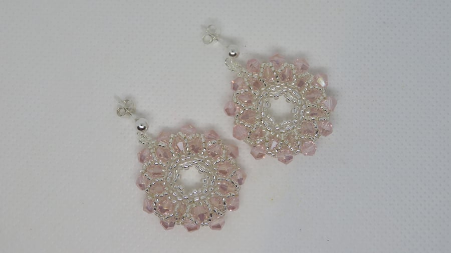 Pink Starburst Earrings