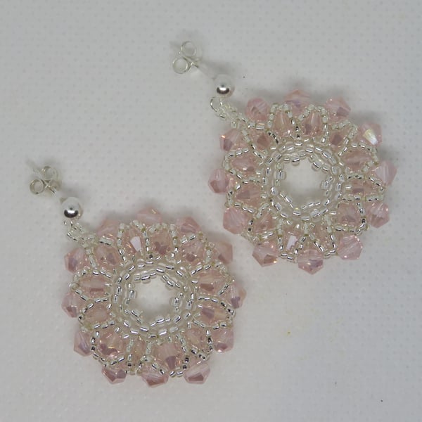 Pink Starburst Earrings